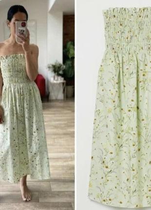 Коттоновое миди платье от h&m9 фото