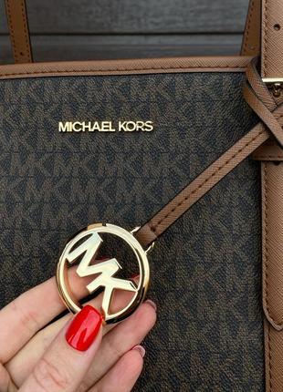 Трендова сумка від michael kors коричнева оригінал5 фото