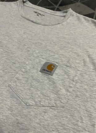 Футболка carhartt pocket t-shirt (оригинал)5 фото