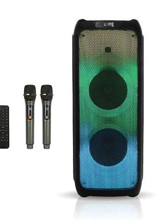 Акустична переносна колонка zxx-5510/ 9486 120 вт 10" 36х86х32 см usb/sd/fm/bt/2mic/дк (1 шт./яск)