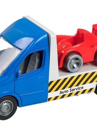 Автомобиль "mercedes-benz sprinter" эвакуатор (синий), tigres