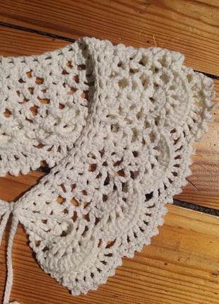 Воротничок вязаный ручной работы