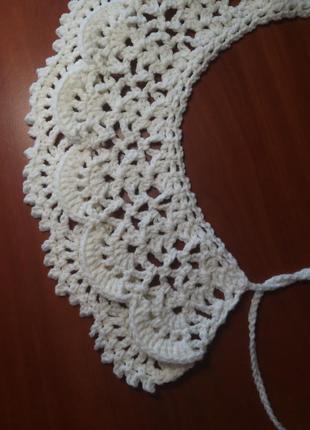 Воротничок вязаный ручной работы