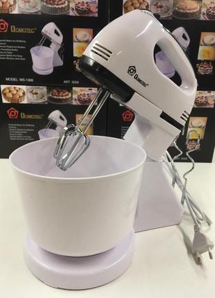Миксер с чашей domotec ms-1366/ 3058 (6 шт/ящ)