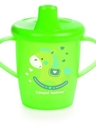 Чашка-непроливайка canpol babies 250 мл зеленая (31/200_gre)