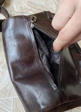 Сумка archive retro vintage italy claudio ferrici leather brown
