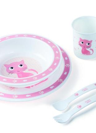 Набір посуду пластиковий столовий cute animals — собачка