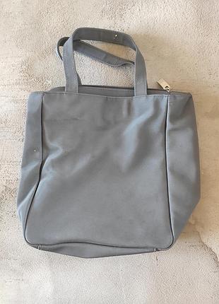 Сумка косметичка сіра з ручками жіноча