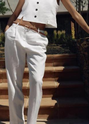 Стильні лляні штани zara