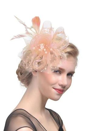 Заколка для волосся/чудовий аксесуар для волосся/вінтажна шляпка/вуалєтка