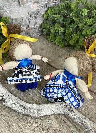 Мотанка з косою"на дівоче щастя" з натуральних матеріалів, родинний оберіг, українська...