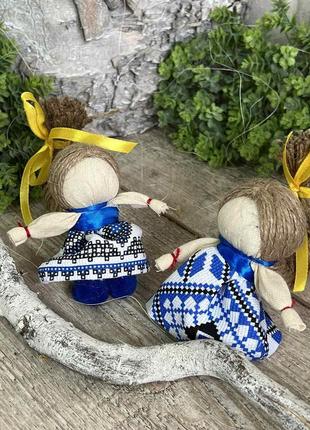 Мотанка з косою"на дівоче щастя" з натуральних матеріалів, родинний оберіг, українська...