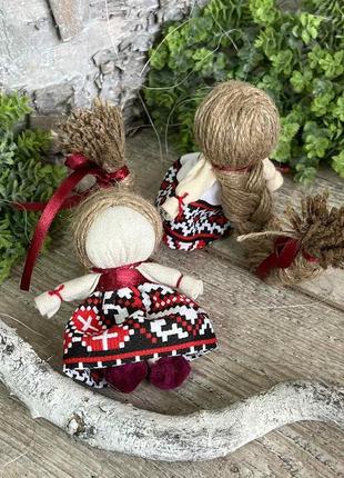 Мотанка з косою"на дівоче щастя" з натуральних матеріалів, родинний оберіг, українська...