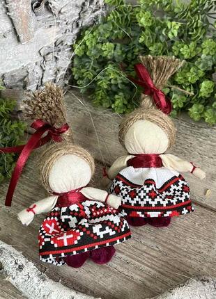 Мотанка з косою"на дівоче щастя" з натуральних матеріалів, родинний оберіг, українська...