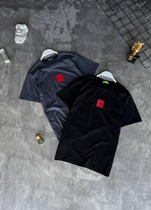 Летняя мужская футболка с коротким рукавом hugo boss