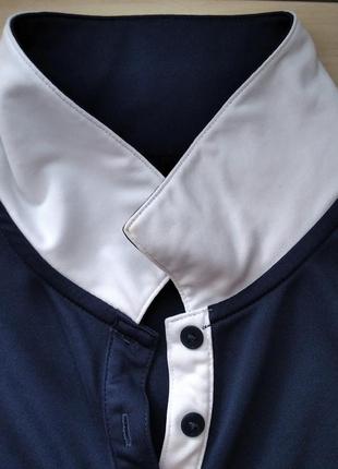 Футболка спортивная майка nikegolf dri-fit, размер l, поло, с воротником4 фото