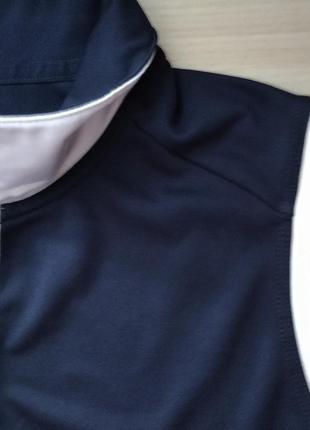 Футболка спортивная майка nikegolf dri-fit, размер l, поло, с воротником2 фото