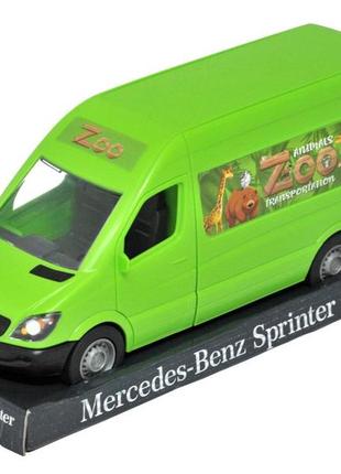 Автомобіль "mercedes-benz sprinter" вантажний (зелений) на планшетці, tigres