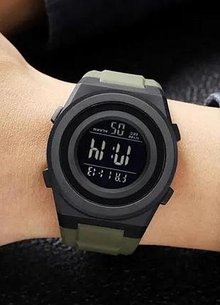 Годинник наручний чоловічий skmei 2080ag, чоловічий армійський водостійкий тактичний годинник, годинник для чоловіка shop