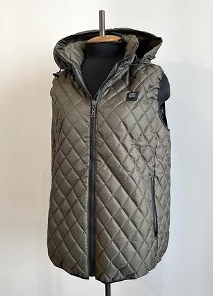 Жилет з підігрівом tm shine хакі розмір s, m, l, xl, 2xl, 3xl
