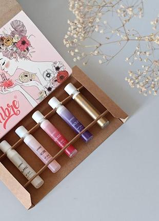 Новинка набор миниатюр, нишевые сет 5шт les couleurs by lambre UN подарочный набор