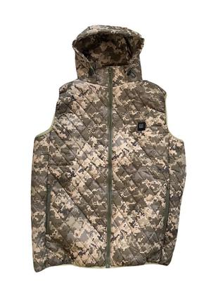 Жилет з підігрівом tm shine камуфляж розмір s, m, l, xl, 2xl, 3xl