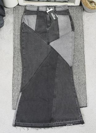 Нова максі спідниця патч-ворк missguided