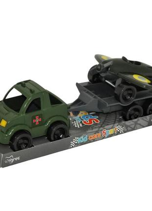 Набор авто "kid cars" военный 3 шт., tigres 39997
