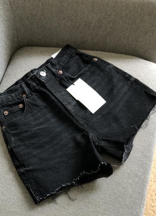 Джинсовые шорты мам мом mom fit zara