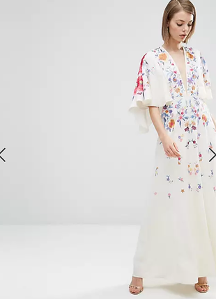 Нова весільна урочиста сукня з вишивкою від asos