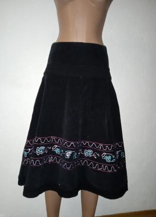 Спідниця в етно стилі вельветова