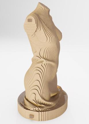 3d пазл дерев'яний sculptura жіноча фігура femme 91 деталь5 фото