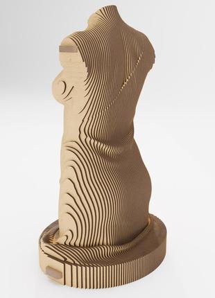 3d пазл дерев'яний sculptura жіноча фігура femme 91 деталь6 фото