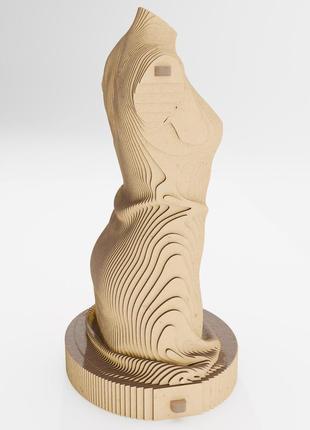 3d пазл дерев'яний sculptura жіноча фігура femme 91 деталь3 фото