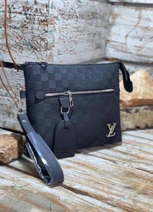 Сумка кожаная в стиле louis vuitton