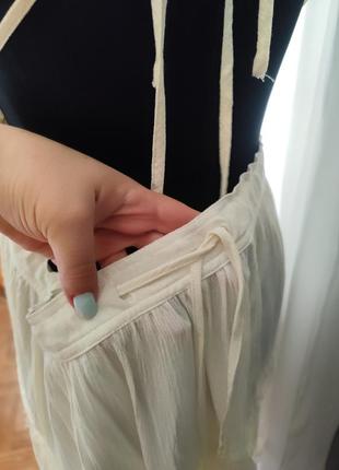 Пляжное платье векрытая спина рюши кружево лимонное