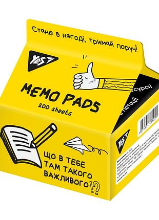 Папір для записів "yes" 170320 tetra pak "не ускладнюй!" 200 арк., 7*7,5см, шт
