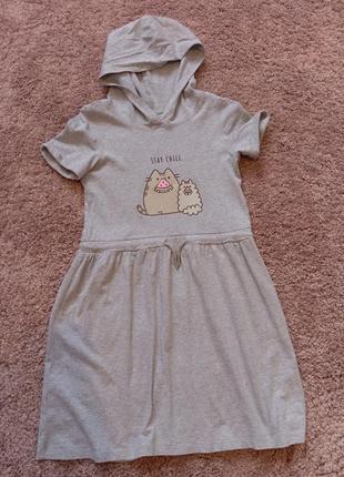 Платье с pusheen