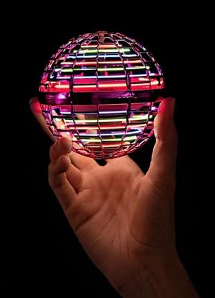 Летающий шар спиннер светящийся flynova pro gyrosphere игрушка мяч бумеранг для ребёнка6 фото