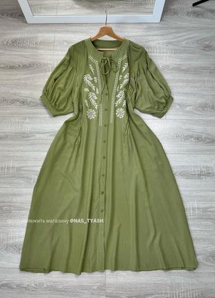 Сукня з вишивкою оверсайз фасону3 фото