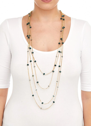 Роскошное многорядное ярусное колье mya итальялия премиум бренд