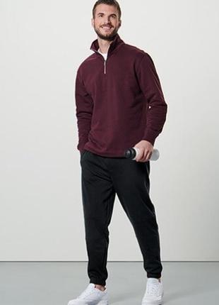 Розкішна чоловіча толстовка, светр троєр з бавовни на байку від tcm tchibo (чібо), німеччина, xl