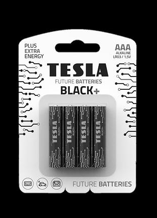 Tesla batteries aaa black+/ 6675 (lr03 / blister foil 4 шт)