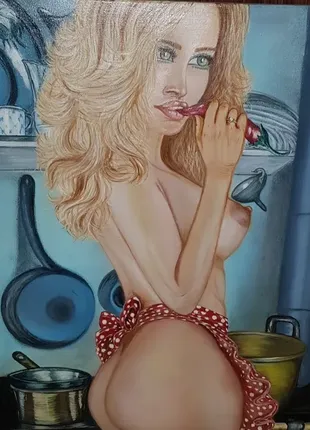 Картина 40×60 см. холст. крас