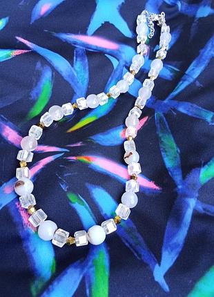 Натуральный агат. "эдемский сад". чокер.