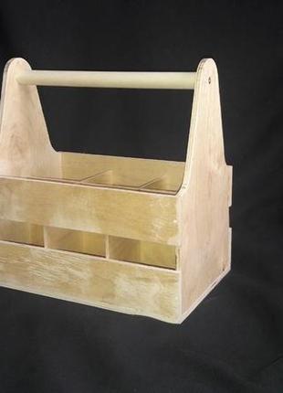 Декоративный ящик из фанеры для пива, 28х18х28 см