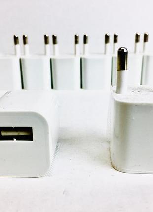 Мережевий зарядний пристрій кубік mod-3g /220v/1usb/1 am (1000 шт./яский)