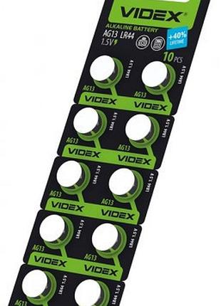 Батарейка годинникова videx ag 13 (lr44) blister card 10pcs