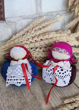 Мотанка оберег ручная работа, берегиня рода, кукла мотанка, 12 -13 см.