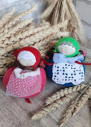 Мотанка оберег ручная работа, берегиня рода, кукла мотанка, 12 -13 см.